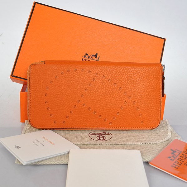 A808 Hermes Evelyn pelle Portafoglio clemence a Orange